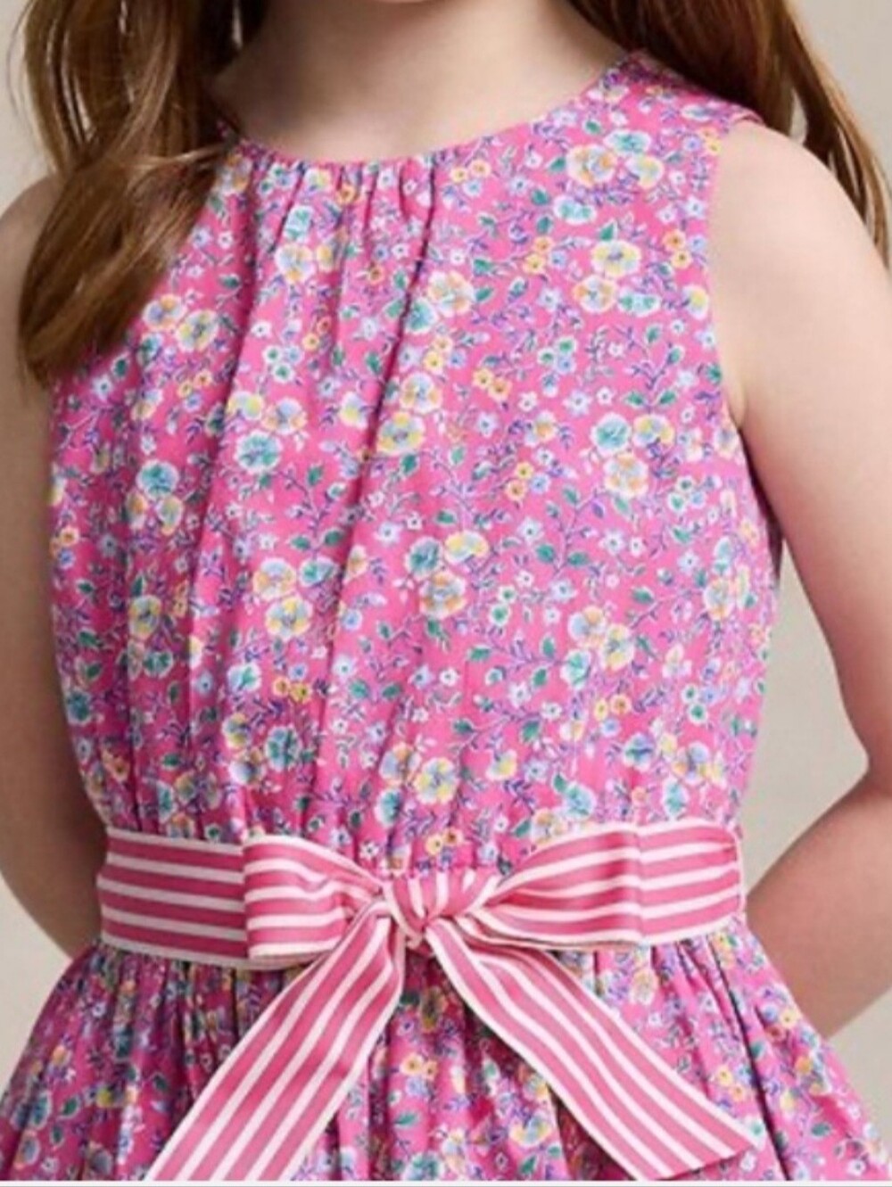 Polo Ralph Lauren Pink Floral Dress Girl 4T